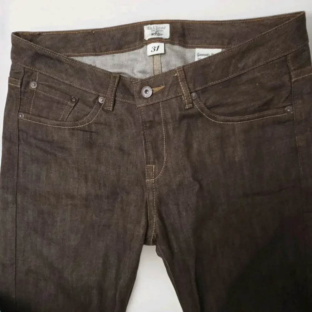 Railcar Fine Goods Jeans Garments Built Raw Denim Made USA Size 31